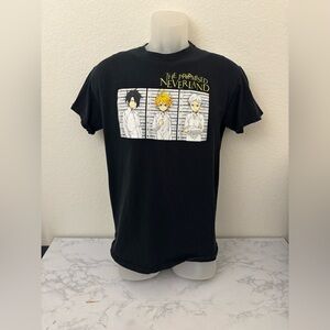 The Promised Neverland Anime Black Medium Short Sleeve Graphic T-Shirt​